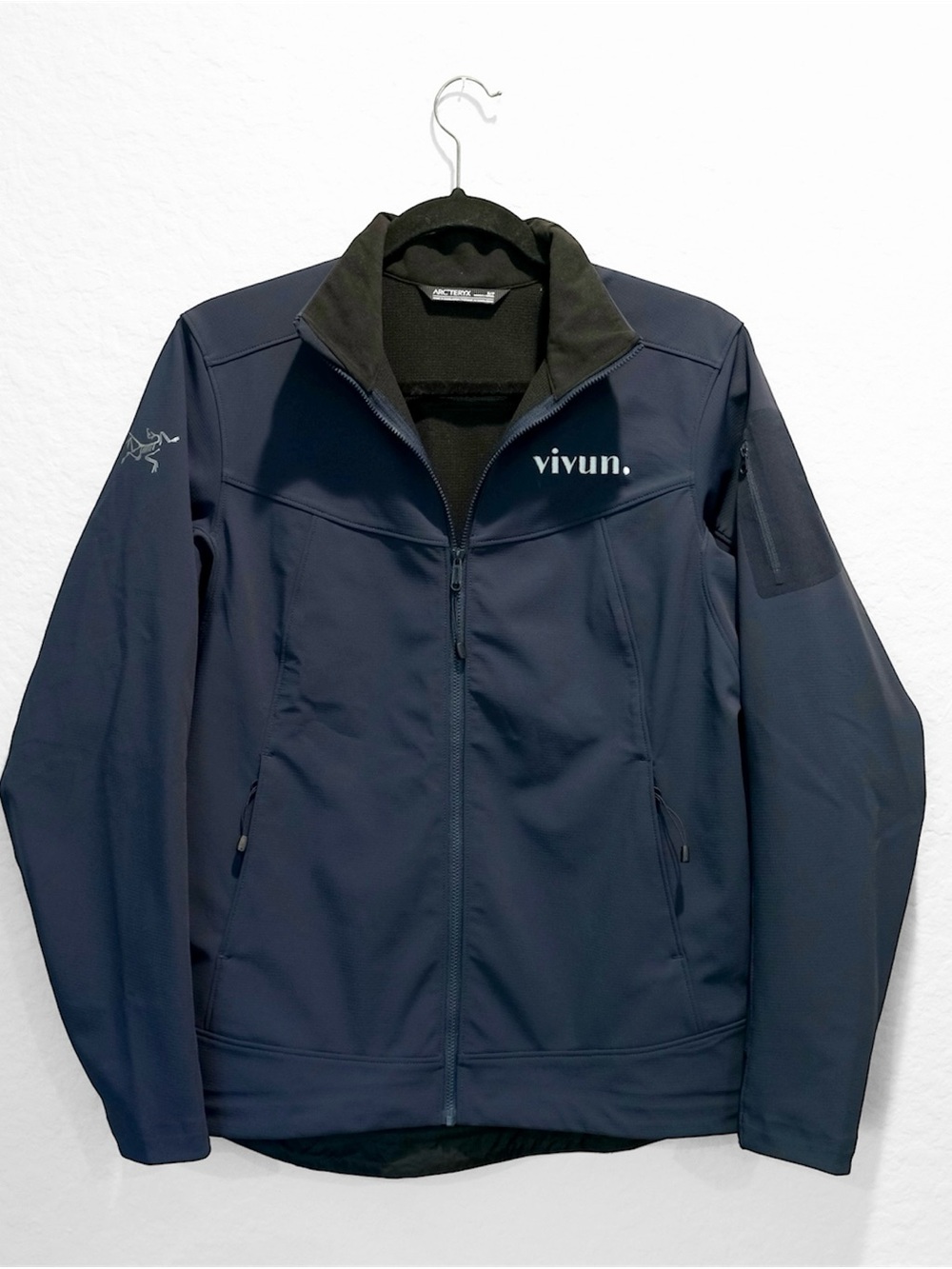 Arc’teryx Epsilon Lt Jacket Women S Blue Softshell Full Zip Company Logo Outdoor